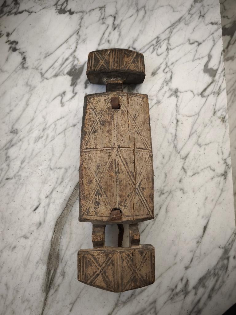 Oud houten slot van DOGON (Mali), Ophalen of Verzenden