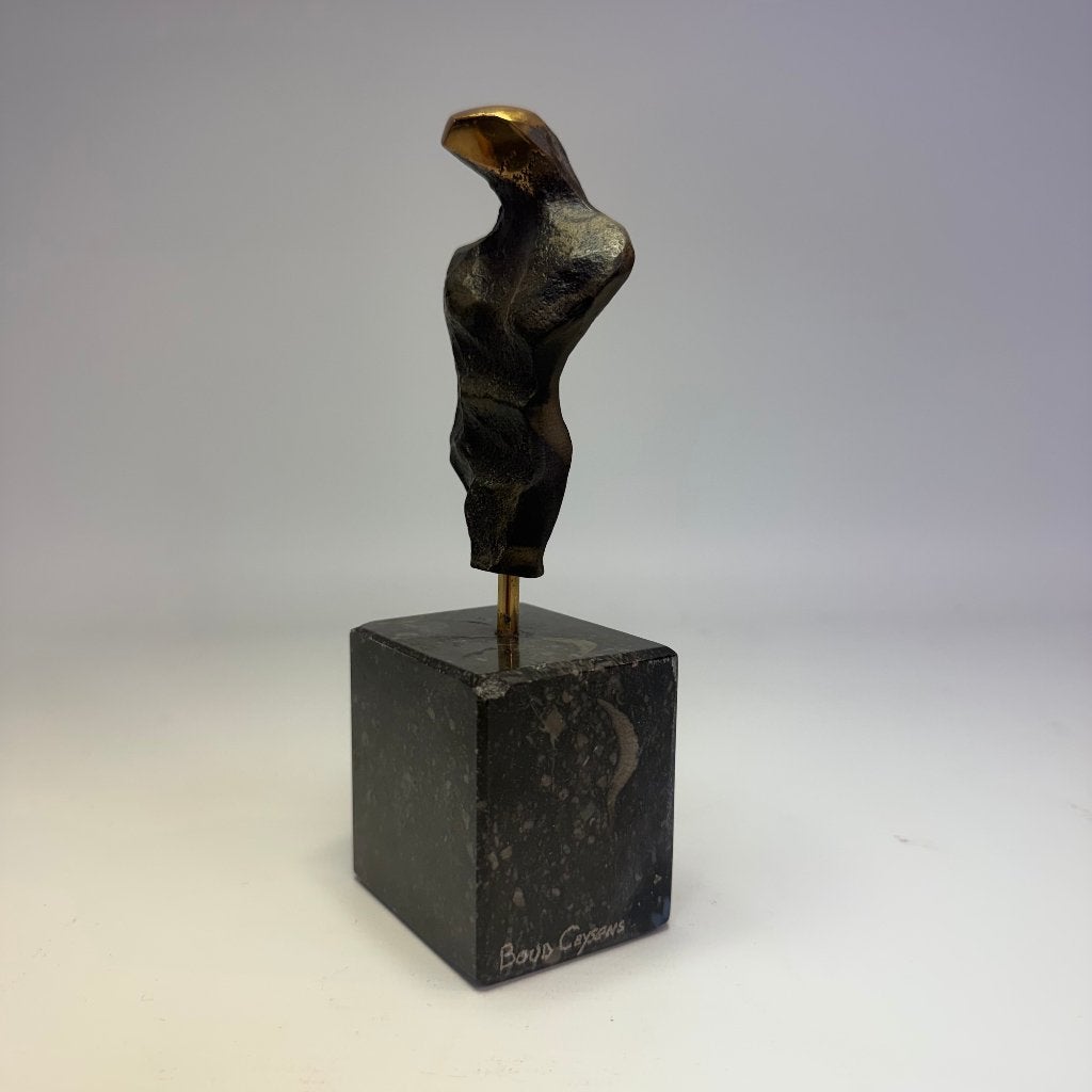 Sculpture en bronze sur socle en marbre de Boud Ceysens, Statue, Enlèvement ou Envoi, Marqué, Brons
