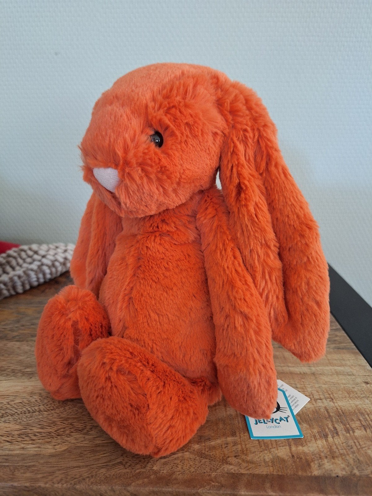 jellycat tangerine bunny medium, Kinderen en Baby's, Ophalen of Verzenden, Met label, Jellycat