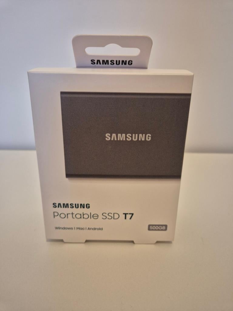 Samsung Portable SSD T7 500GB, SSD, Nieuw, Ophalen of Verzenden, Samsung