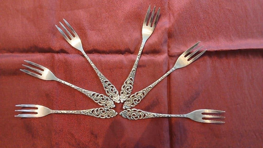 desert vorkjes, Antiek en Kunst, Antiek | Bestek, Ophalen of Verzenden