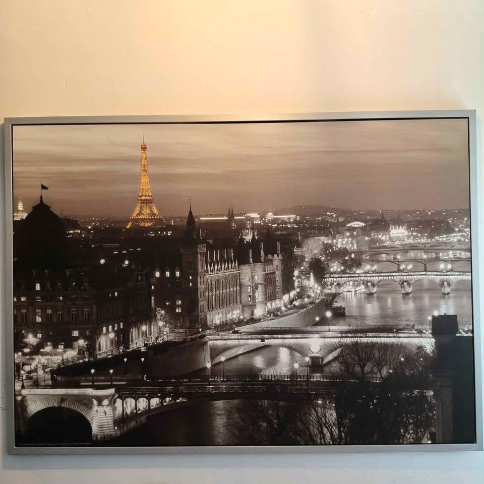 Impression encadrée IKEA Paris 140x100, 125 cm ou plus, Comme neuf, Enlèvement, 75 – 100