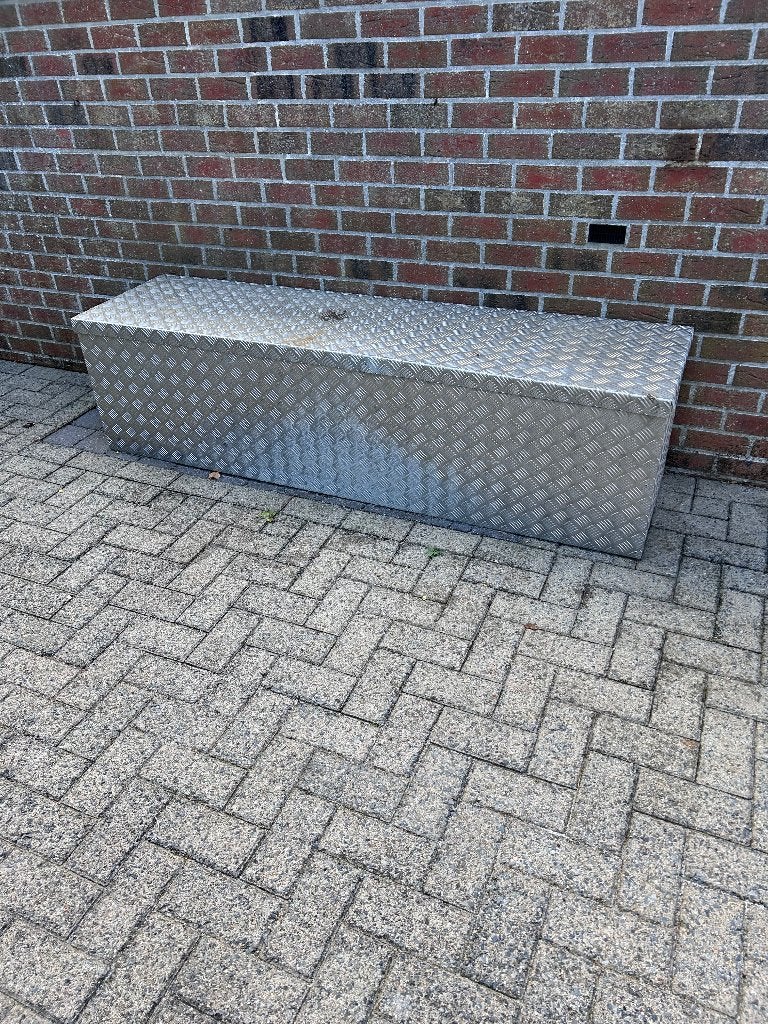 Werkkist in traanplaat. maten 190x50x50cm, Doe-het-zelf en Bouw, Ophalen, Gebruikt