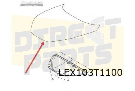 Lexus LBX (3/24-) motorkap Origineel! 5330152470, -, -, Nieuw, Lexus