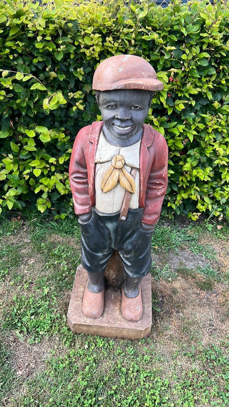 Mensen beeld hout, Statue, Bois, Homme, Peint
