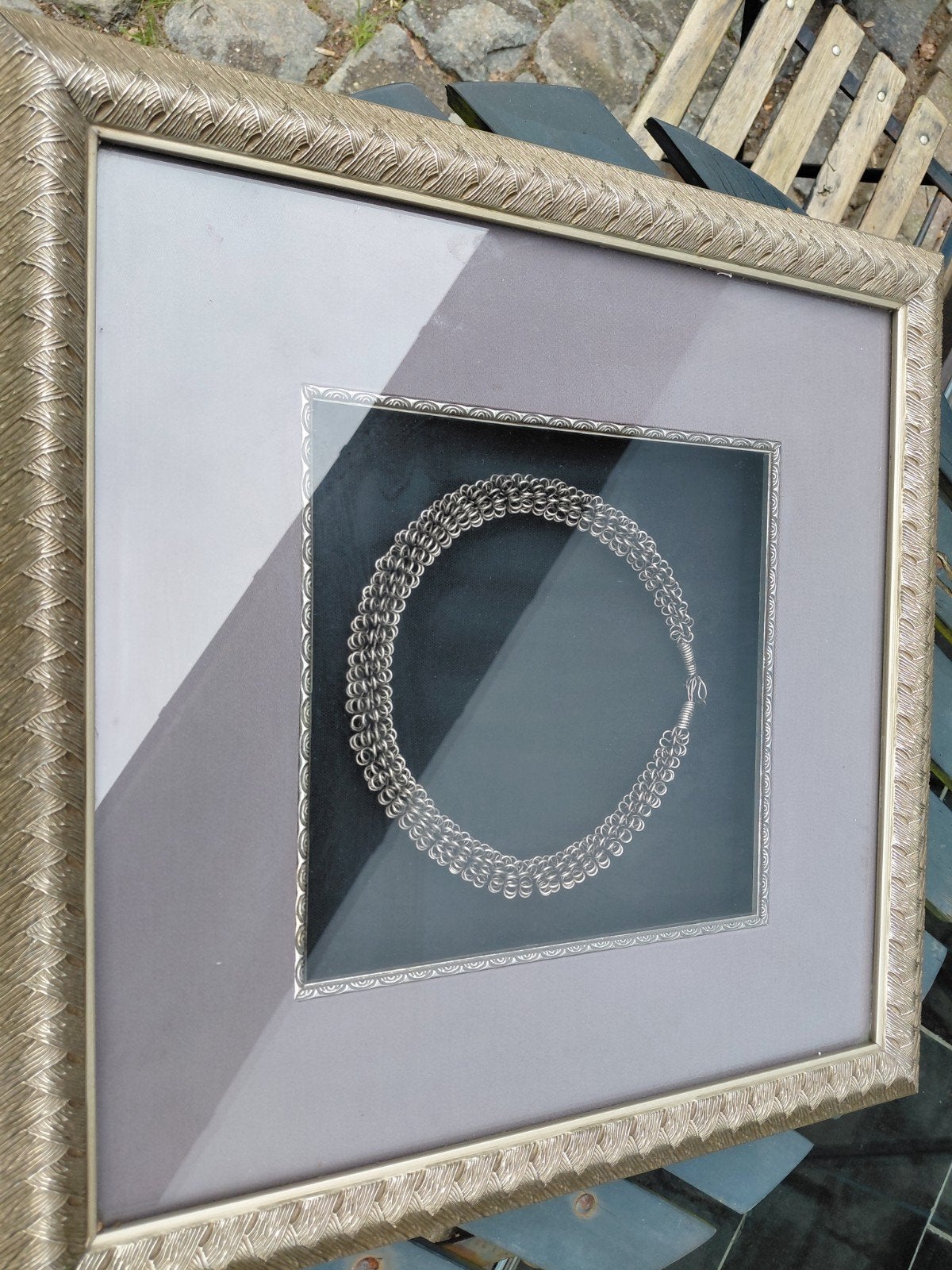 Zilver ketting, Ophalen, Glas, Zilver
