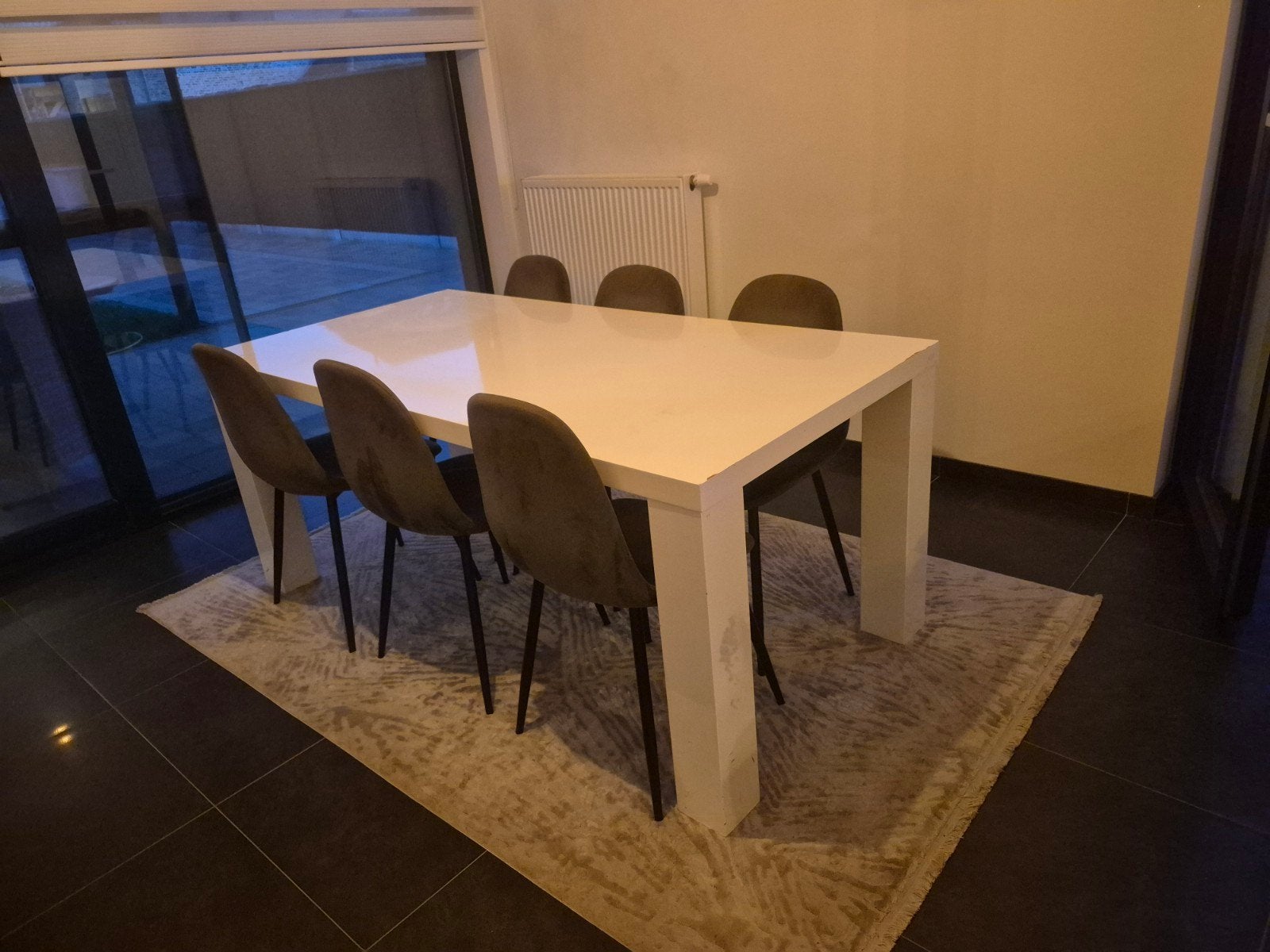 table avec 6 chaises, Maison & Meubles, Tables | Tables à manger, Enlèvement