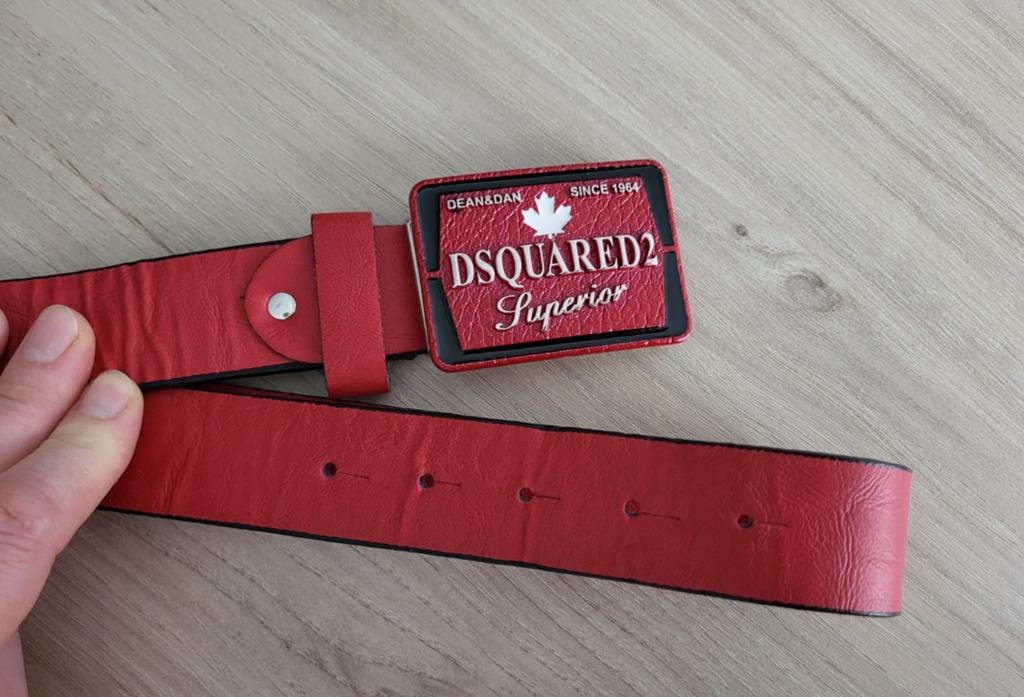 Dsquared2 rode riem niet gedragen, Dieren en Toebehoren, Hondenhalsbanden en Penningen, Ophalen of Verzenden
