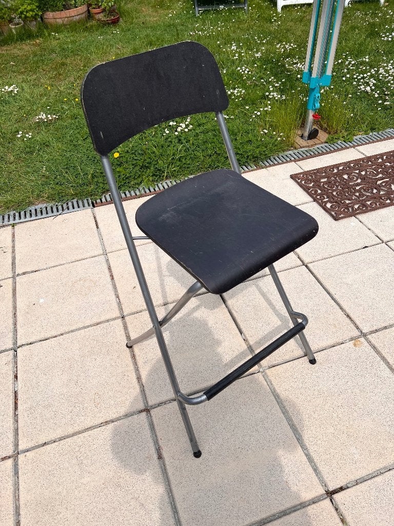 klapstoel, Huis en Inrichting, Stoelen, Ophalen, Gebruikt, Zwart, Hout