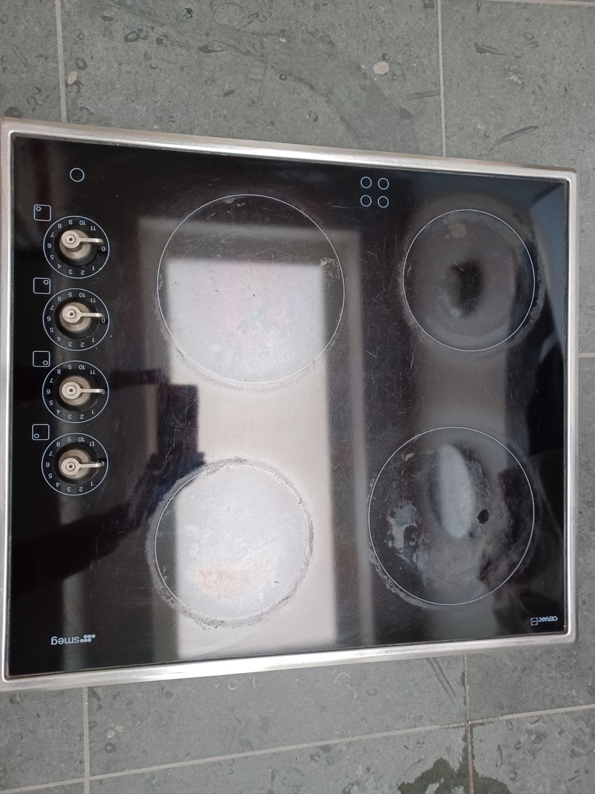 keramische kookplaat, Elektronische apparatuur, Ophalen, 4 kookzones