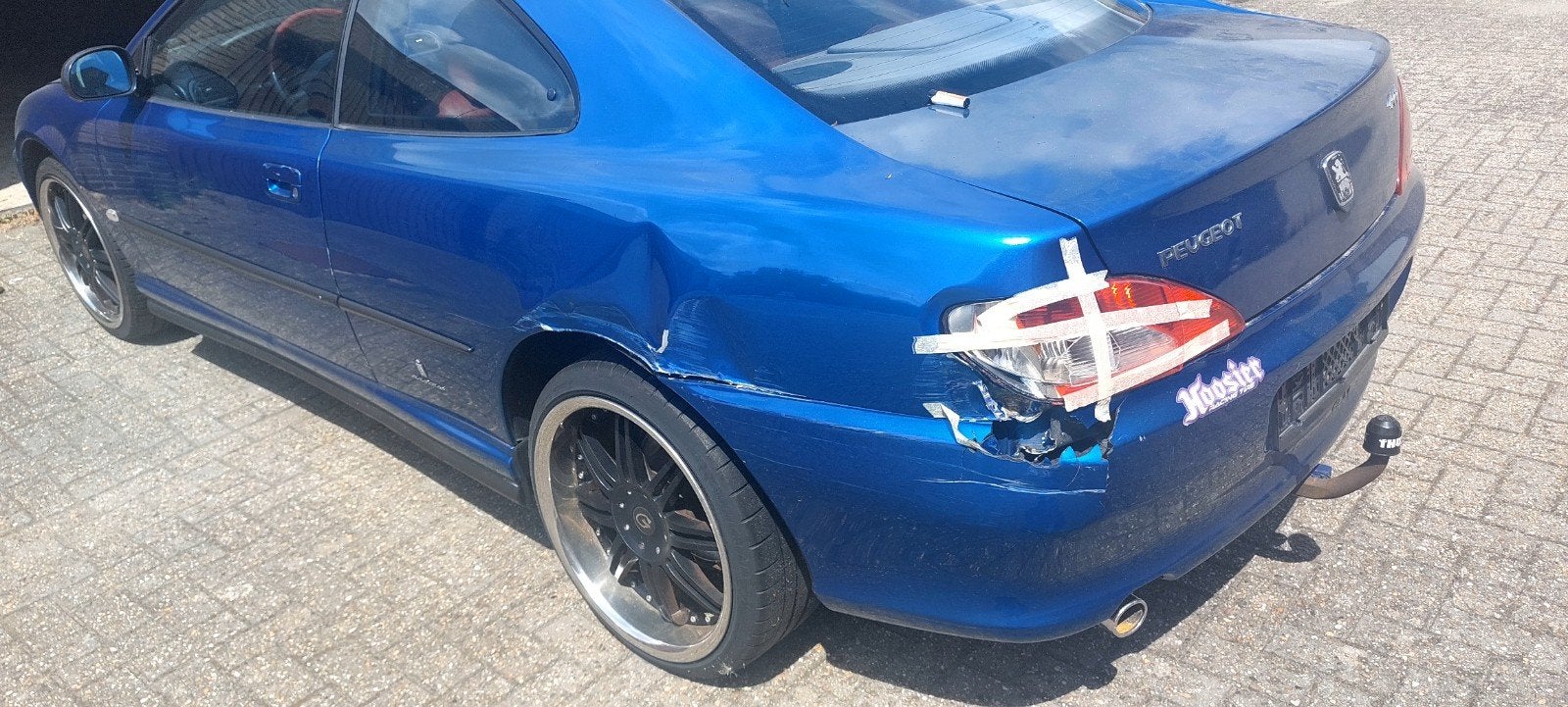 Peugeot 406 coupe met links achter rijdbare schade, Auto's, Particulier, Te koop