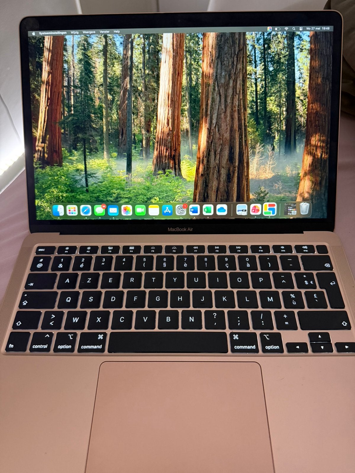 MacBook air, Computers en Software, Apple Macbooks, Ophalen, Zo goed als nieuw, Azerty, MacBook