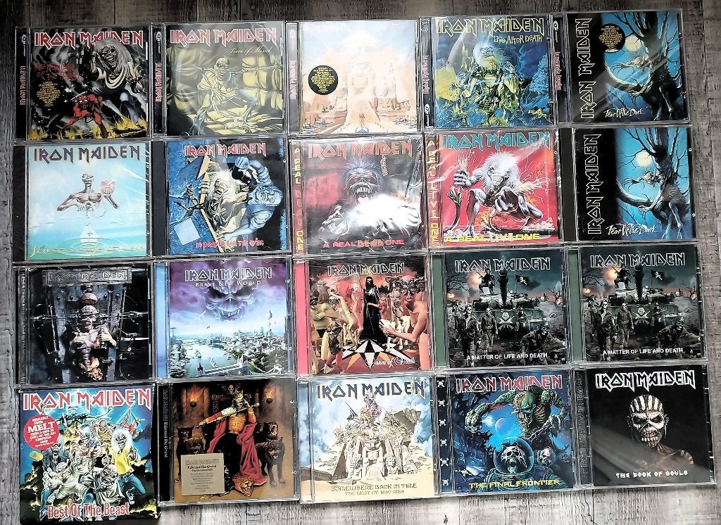 CD's Iron Maiden als nieuw of Nieuw - x24st., Cd's en Dvd's, Cd's | Hardrock en Metal, Ophalen of Verzenden, Zo goed als nieuw