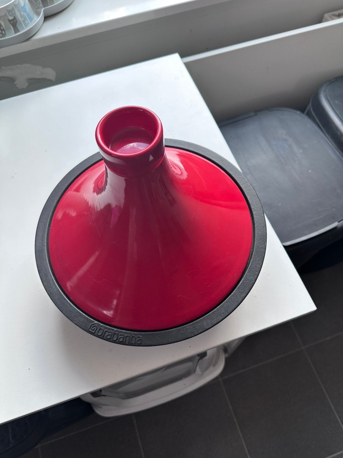 Brabantia tajine rood – gietijzer – nooit gebruikt, Ophalen, Zo goed als nieuw, Gietijzer, Tajine