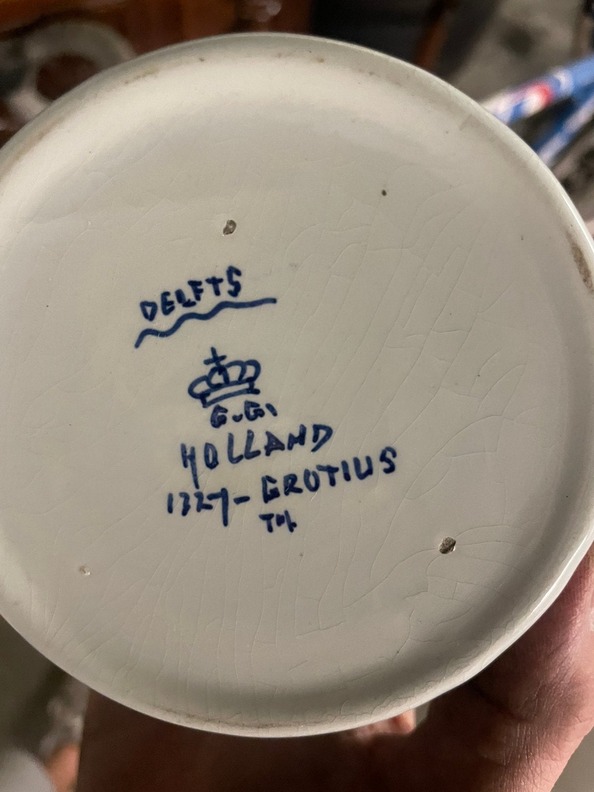 Delfts potje grotius, Ophalen