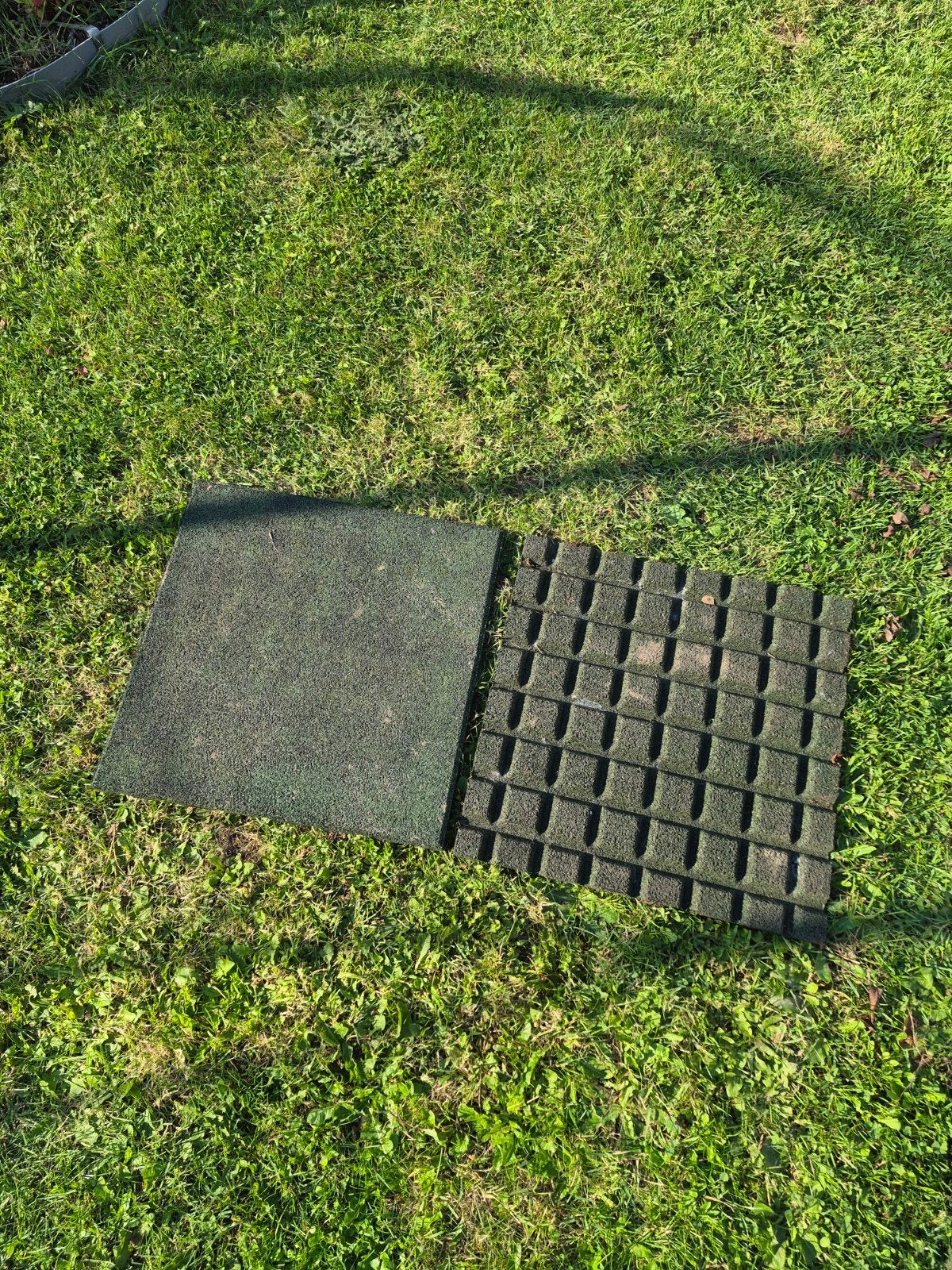 rubberen terrasetegels, Ophalen, Gebruikt, Rubber, Buiten