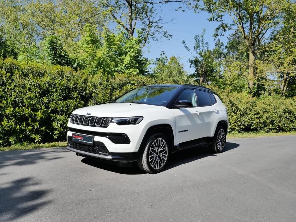 Jeep Compass 4Xe SUMMIT 240PK+GARANTIE TOT 48 STE MAAND, Autos, Cuir, 1332 cm³, Achat, Euro 6