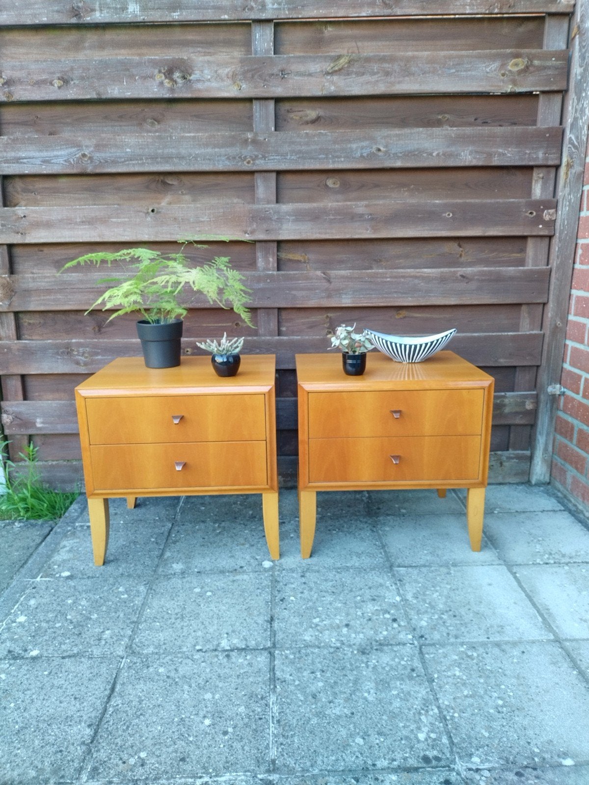 Vintage nachtkastjes, Ophalen, Hout