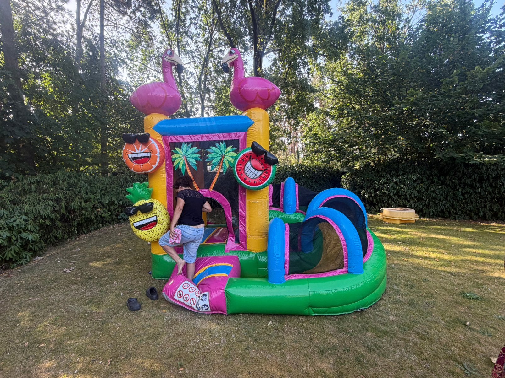 Springkasteel te koop, Enlèvement, Comme neuf