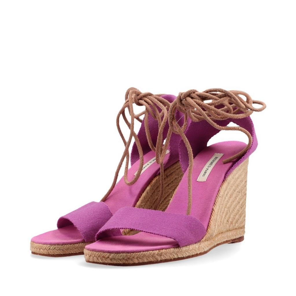 Hermès espadrilles 38, Espadrilles, Rose, Porté, Hermes
