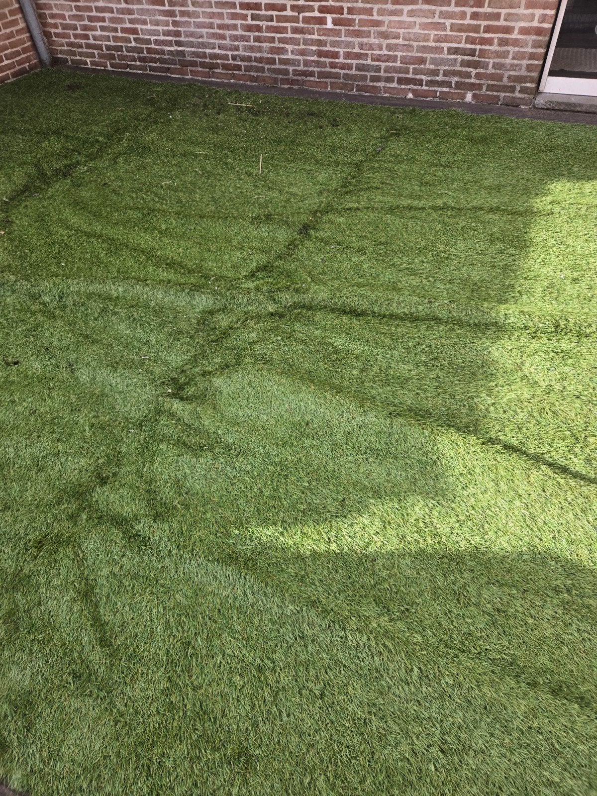 kunstgrasmat 4x4,50 m, Tuin en Terras, Ophalen, Gebruikt, 10 tot 20 m², Kunstgras