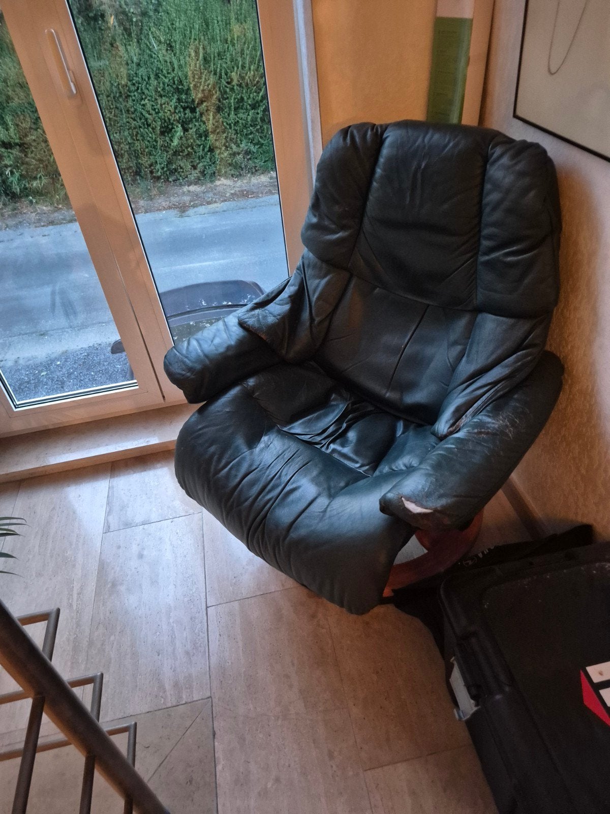 Originele Stressless Lederen Zetelfauteuil – Heerlijk Zitcom, Huis en Inrichting, Ophalen, Leer
