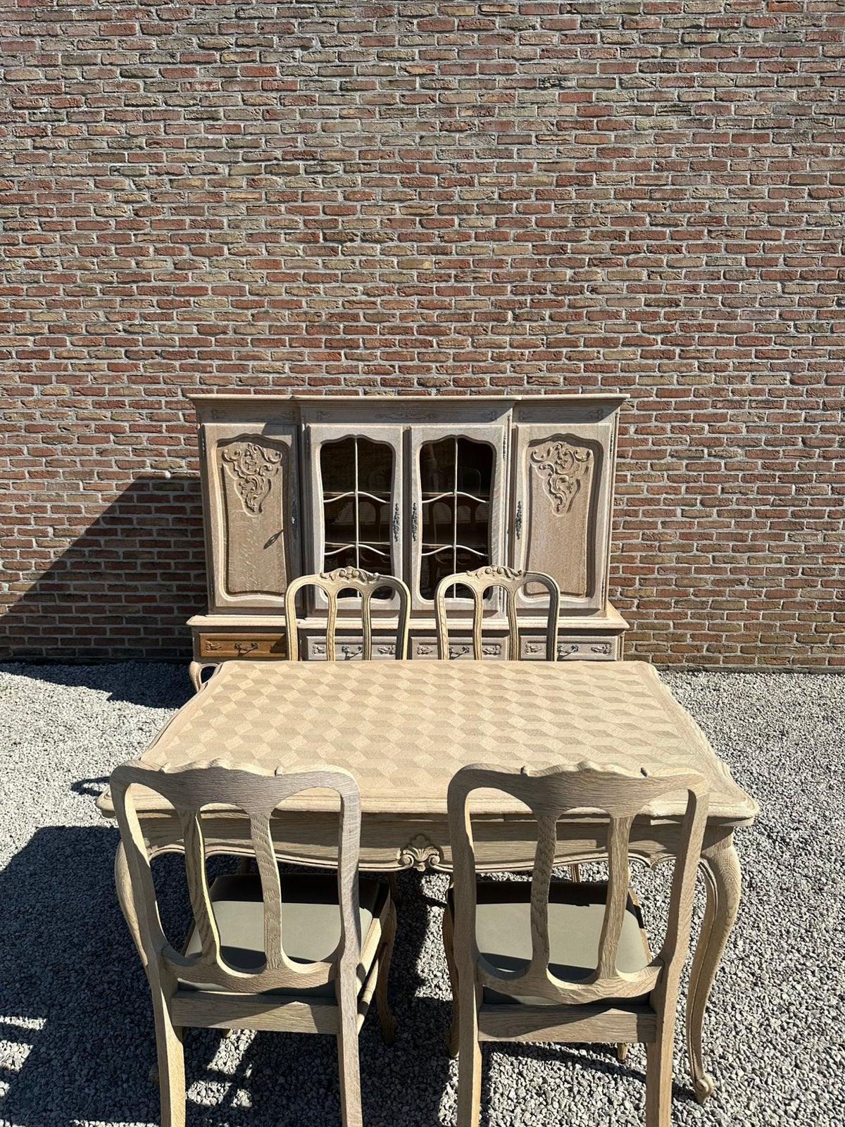Prachtige Eiken eetplaats, Tuin en Terras, Ophalen, Zo goed als nieuw