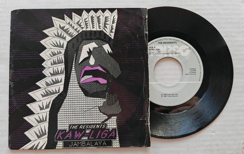 THE RESIDENTS - Kaw-liga (45t), Ophalen of Verzenden, Zo goed als nieuw, 7 inch, Pop