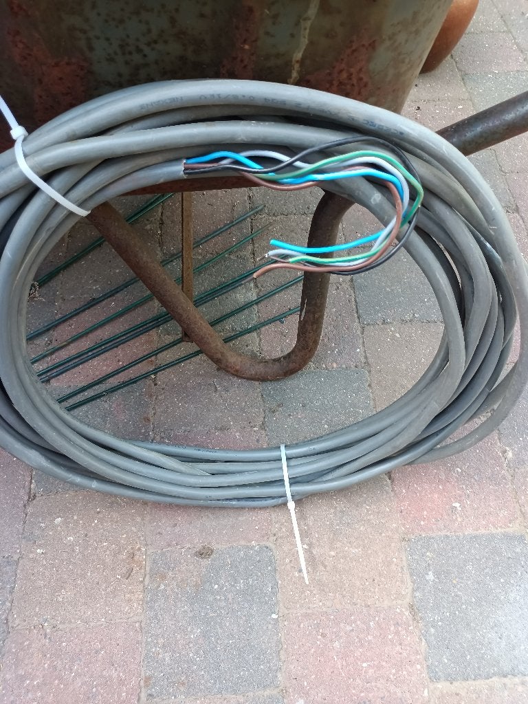 câble xvb 5g 4 20 mètres, Bricolage & Construction, Enlèvement, Utilisé, Câble ou Fil électrique