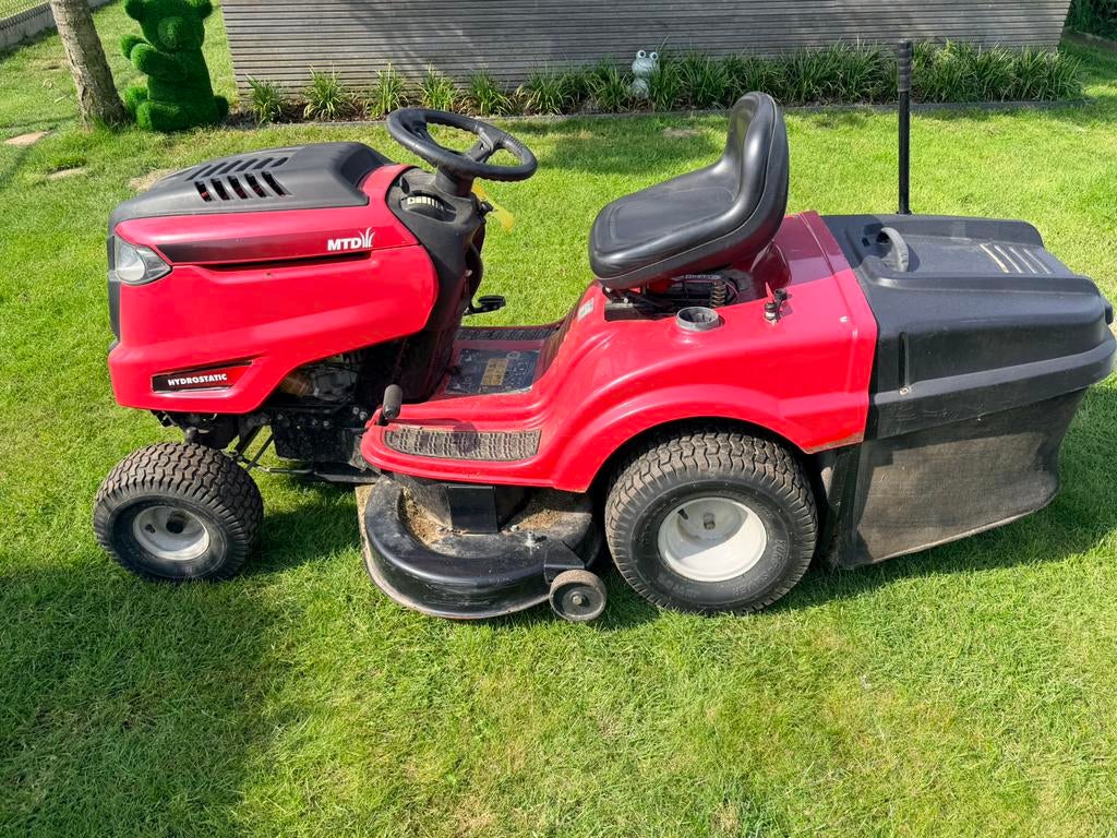 MTD zitmaaier, Enlèvement, Comme neuf, Démarrage électrique, 90 à 120 cm