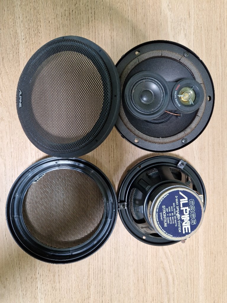 Auto muziek boxen Alpine & Pioneer, Ophalen, Gebruikt, 60 tot 120 watt