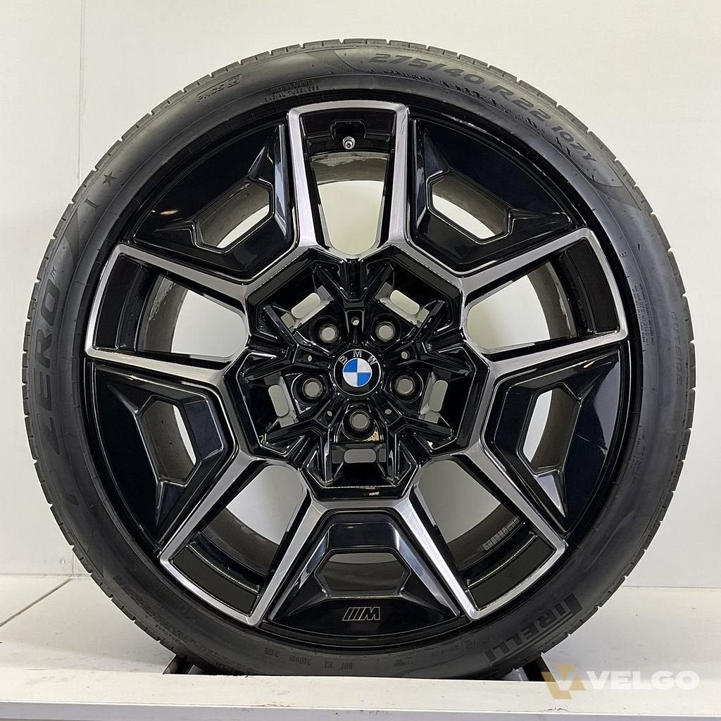 BMW XM BREEDSET VELGEN + ZOMERBANDEN 22 INCH ORIG. 922M, Gebruikt, -, 275 mm, -
