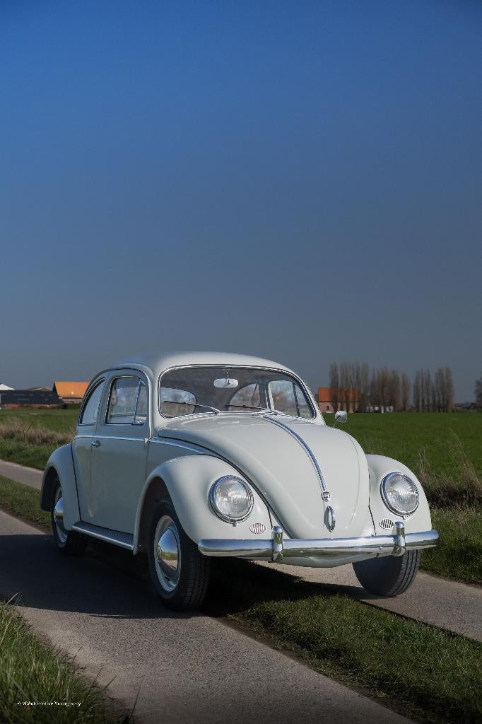 Vw kever 1200 bwj 1959 perfecte staat, gekeurd + garantie, Auto's, Volkswagen, 4 zetels, Achterwielaandrijving, 4 cilinders, Wit