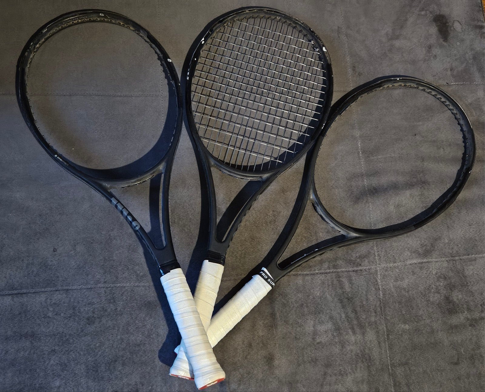 3x Wilson Pro Staff 97LS L2 290gram, Sport en Fitness, Tennis, L2, Gebruikt, Ophalen of Verzenden, Wilson