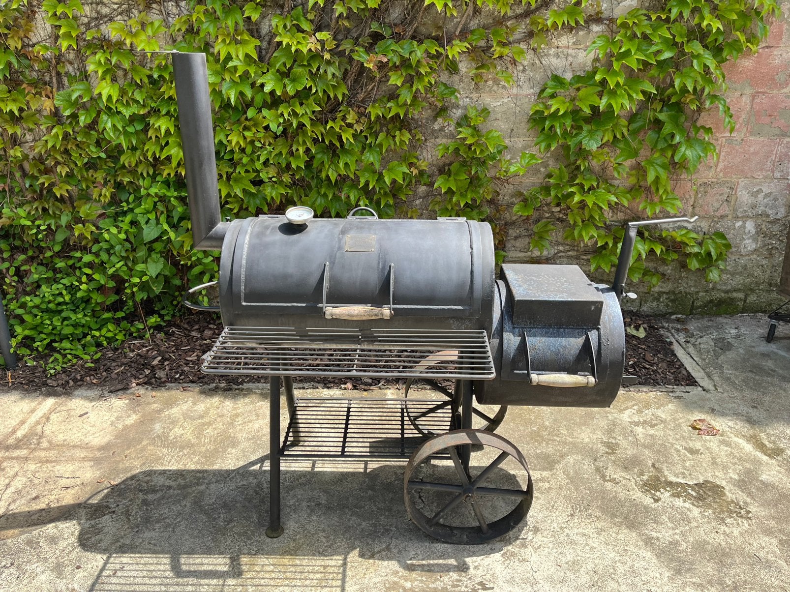 Oklahoma BBQ smoker, Ophalen, Gebruikt