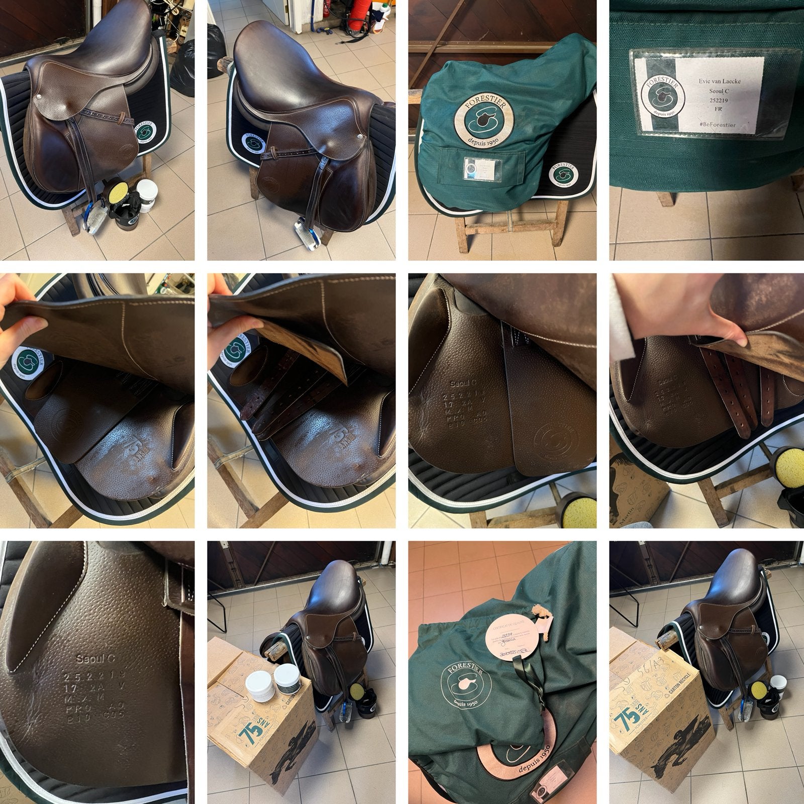 Forestier zadel TE KOOP, Enlèvement, Housse de selle incluse, M (17 pouces)