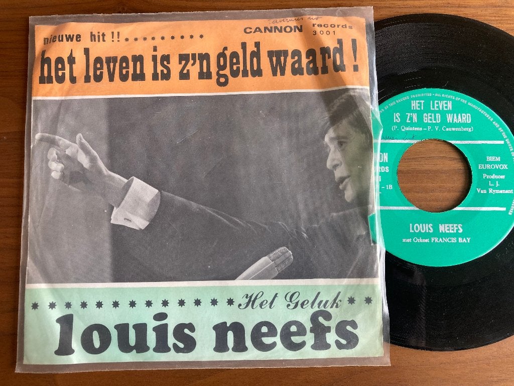 Louis Neefs – Het Leven Is Z'n Geld Waard, Cd's en Dvd's, Vinyl Singles, Ophalen of Verzenden, 7 inch, Nederlandstalig