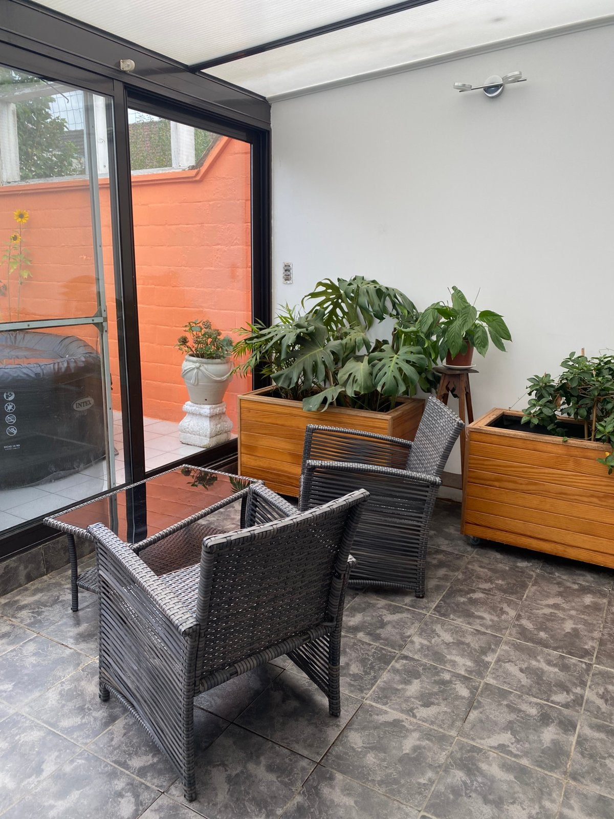 Tuinsetje tafel met 2 stoelen, Ophalen, Zo goed als nieuw, 2 zitplaatsen, Tuinset
