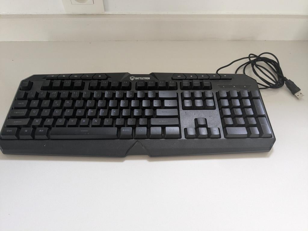 Gaming keyboard en gaming muis, Azerty, Comme neuf, Enlèvement, Filaire