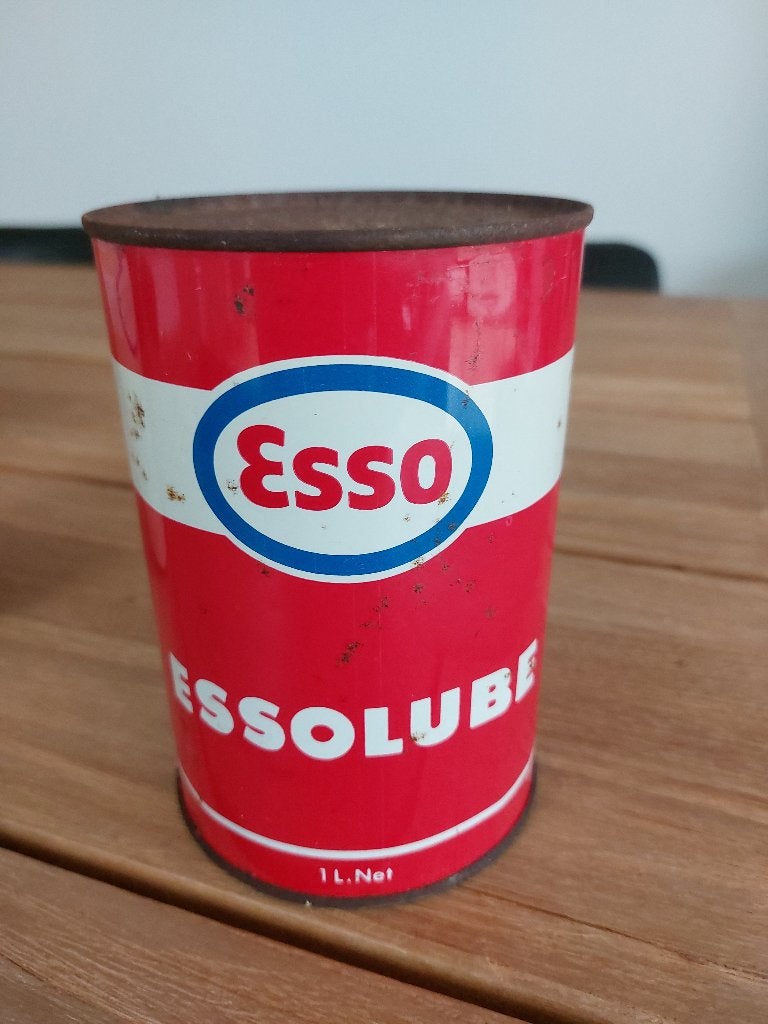 Esso - vintage blik ongeopend, Verzamelen, Ophalen, Zo goed als nieuw, Overige, Overige merken