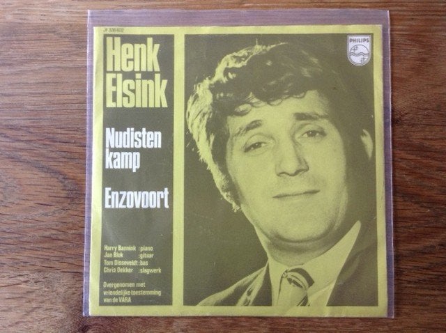 single henk elsink, Cd's en Dvd's, 7 inch, Ophalen of Verzenden, Beschermende buitenhoes, Nederlandstalig