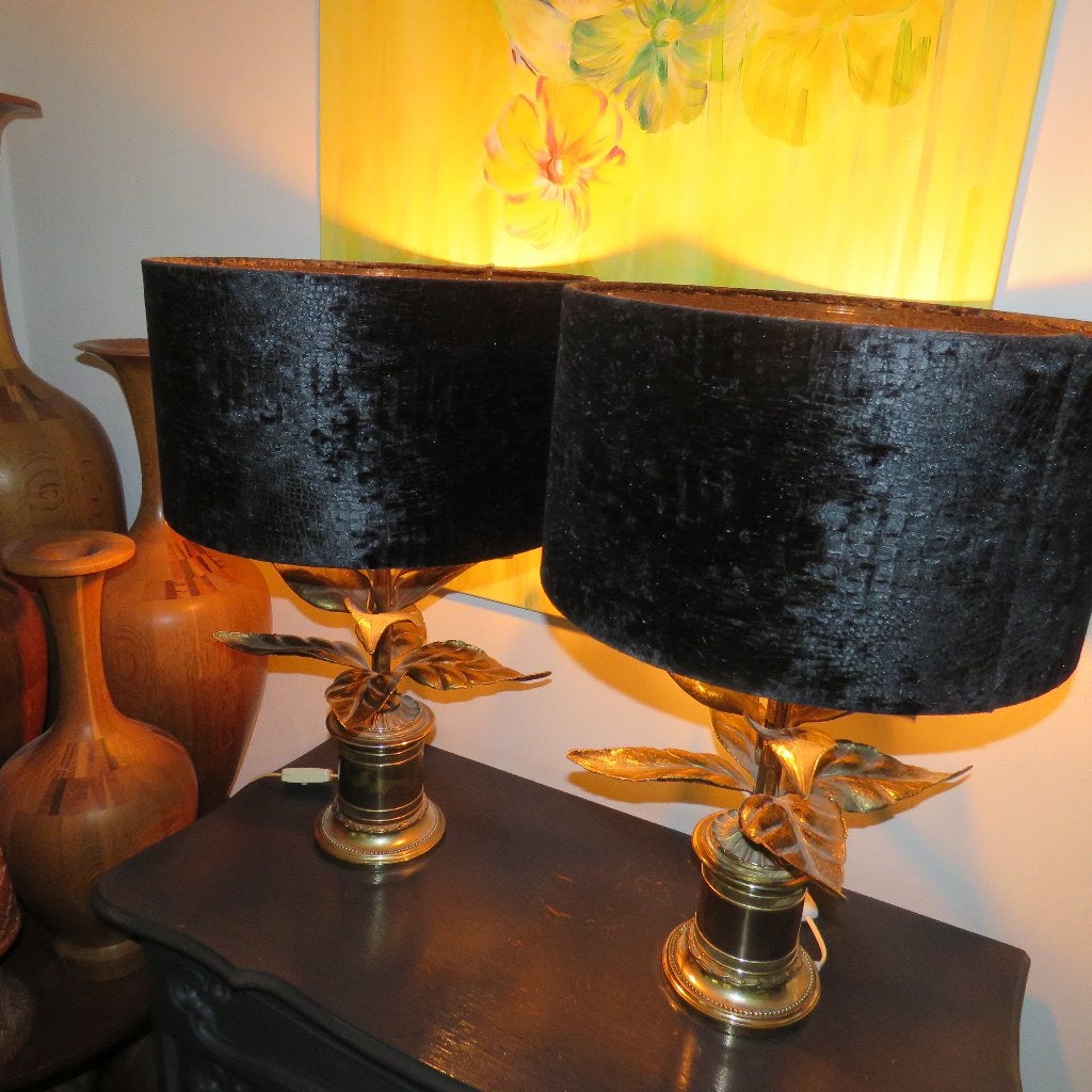 Lampe Hans Kogl en laiton Plantain des années 1970, Enlèvement ou Envoi