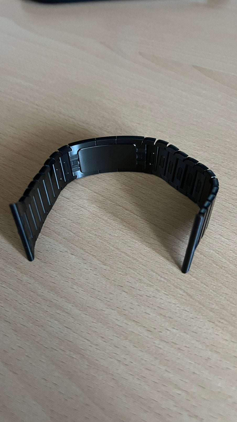 Roestvrijstalen schakelarmband Apple black 44 mm, Ophalen of Verzenden, Gebruikt, Zwart, IOS