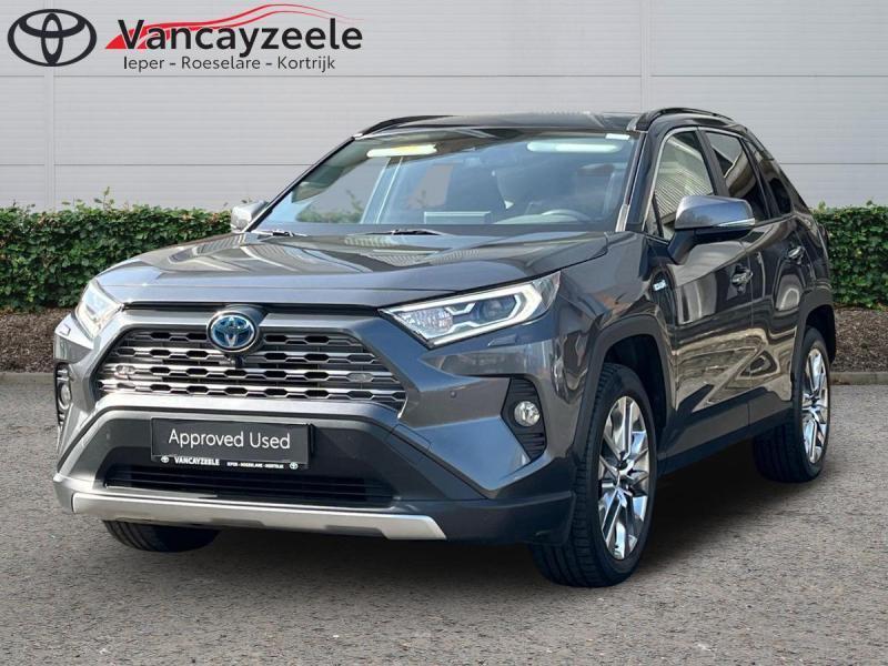 Toyota RAV-4 Premium Plus 4x4+panodak+360cam+gps+sens V+A, Auto's, Toyota, USB, 5 deurs, Hybride Elektrisch/Benzine, Rav4