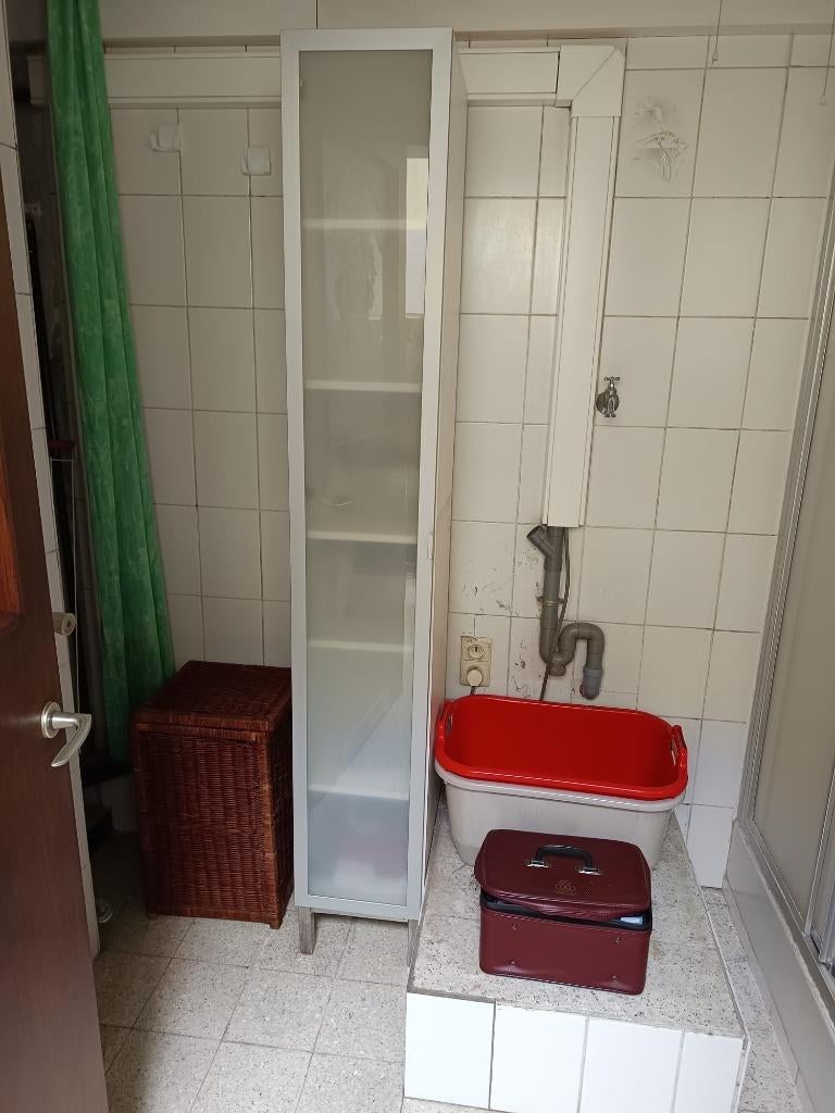 Hoge badkamerkast, Huis en Inrichting, Badkamer | Badkamermeubels, Ophalen, (Half)hoge kast, Minder dan 50 cm, Gebruikt