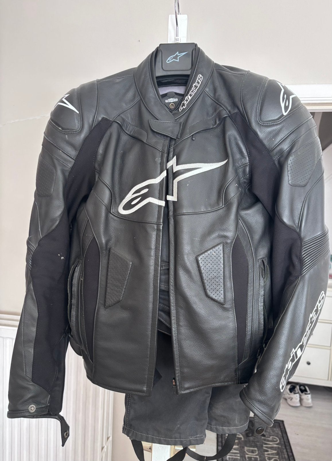 COMBINAISON ALPINESTARS Noir/Blanc, Enlèvement, Seconde main, Hommes, Combinaison