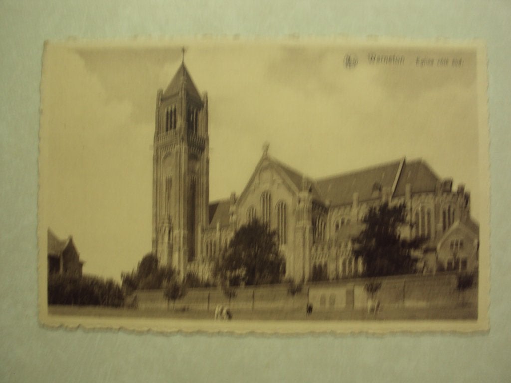 57463 - WARNETON - EGLISE COTE SUD - ZIE 2 FOTO'S, Envoi