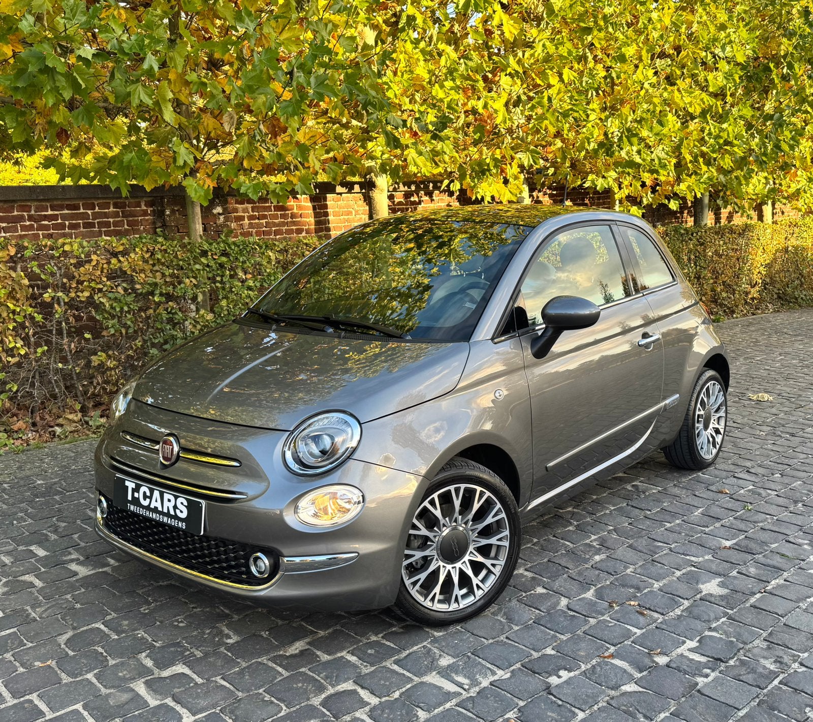 Fiat 500 1.2 benzine / Navi / Carplay / 13.000km + car-pass, Autos, 1242 cm³, Argent ou Gris, Achat, Euro 6
