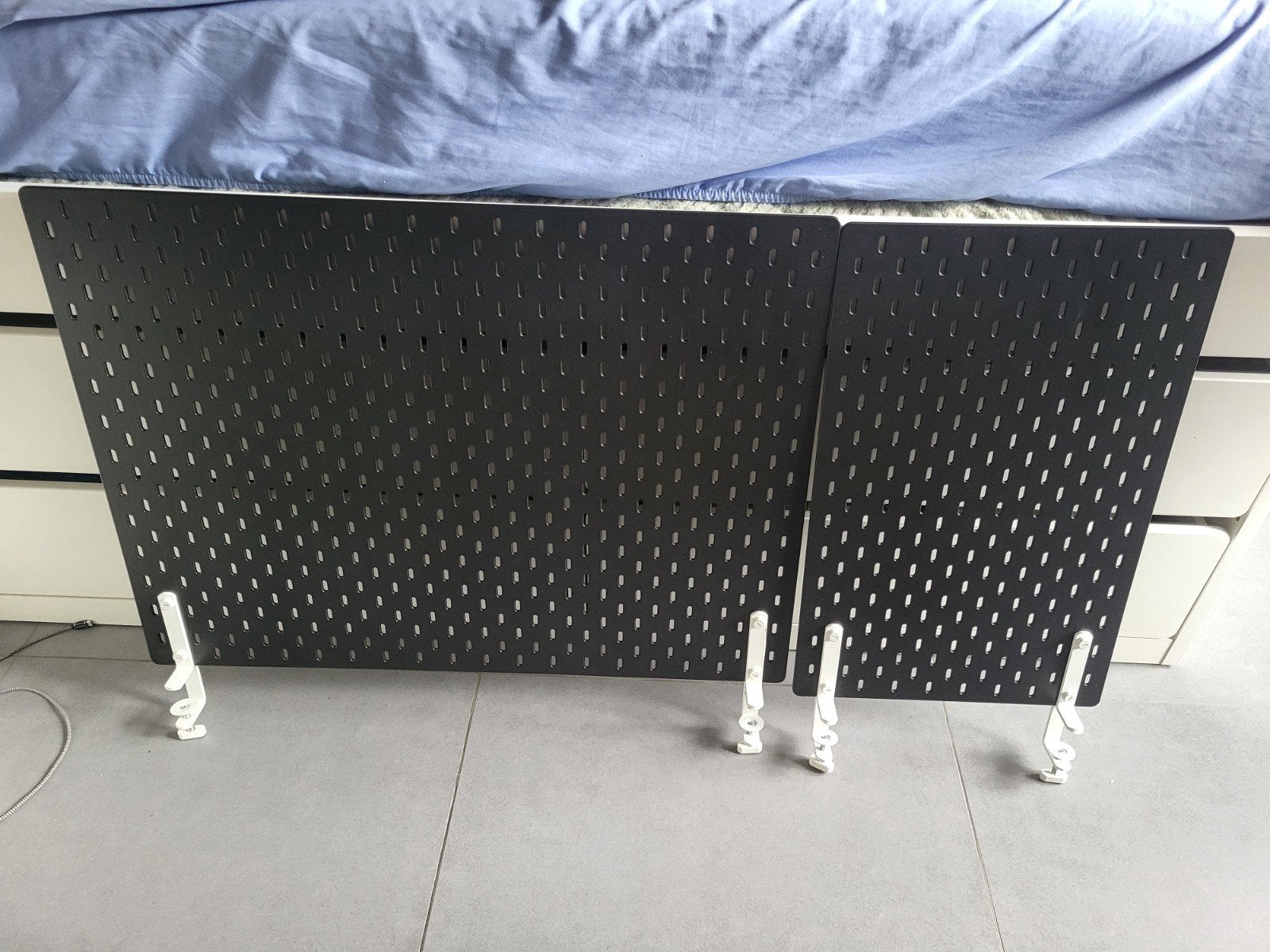 IKEA SKÅDIS complete wandorganizer set zwart + accessoires –, Ophalen, Zo goed als nieuw