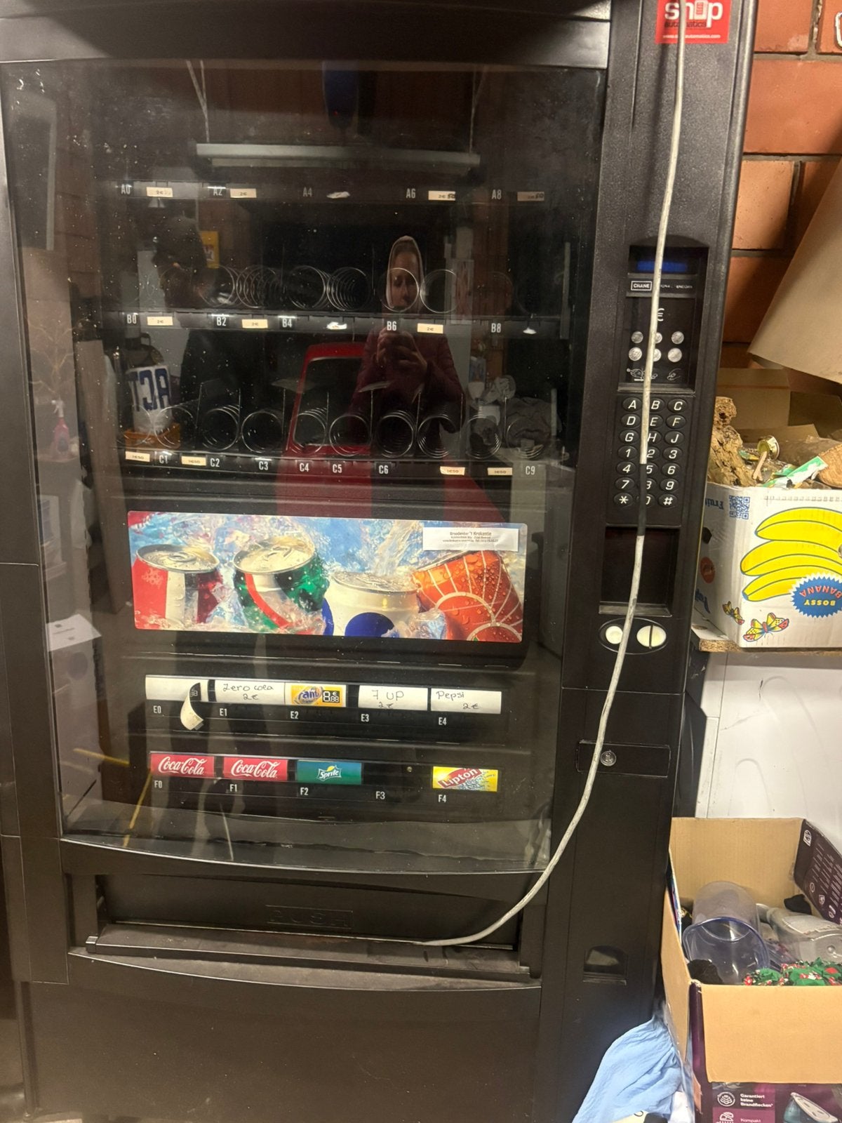 Snack en drankautomaat, Verzamelen, Ophalen, Gebruikt